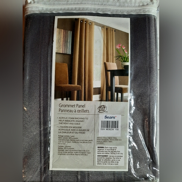 Whole Home Grommet Panel Curtains - Set of 2 NEW - Picture 2 of 3